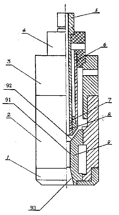 Fistular cathodic axial powder feeding plasma painting gun