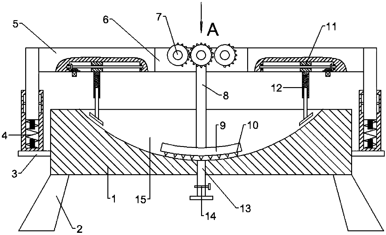 A grinding device for traditional Chinese medicinal materials that simulates manual grinding techniques