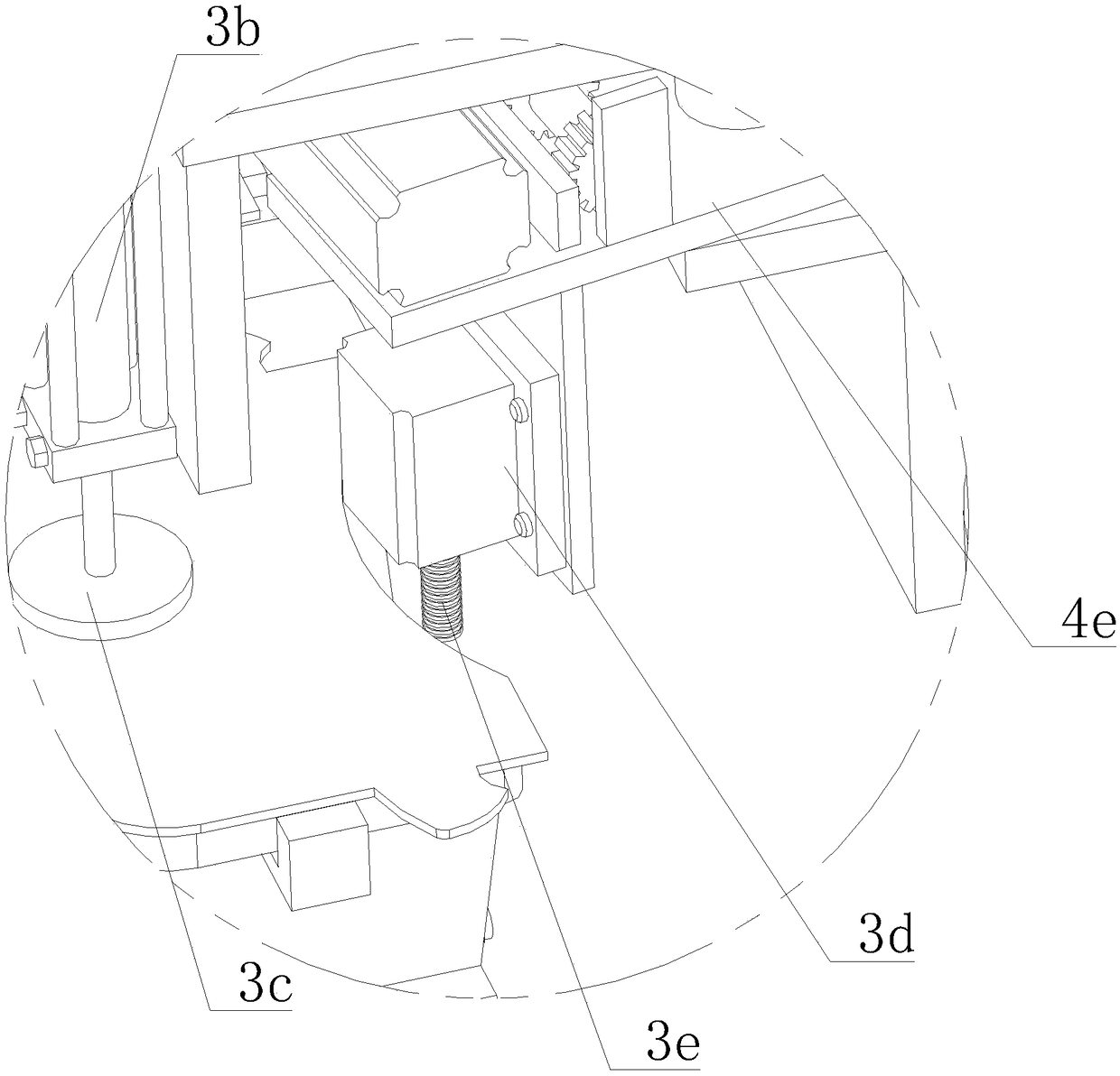 Automatic brake pad processing device