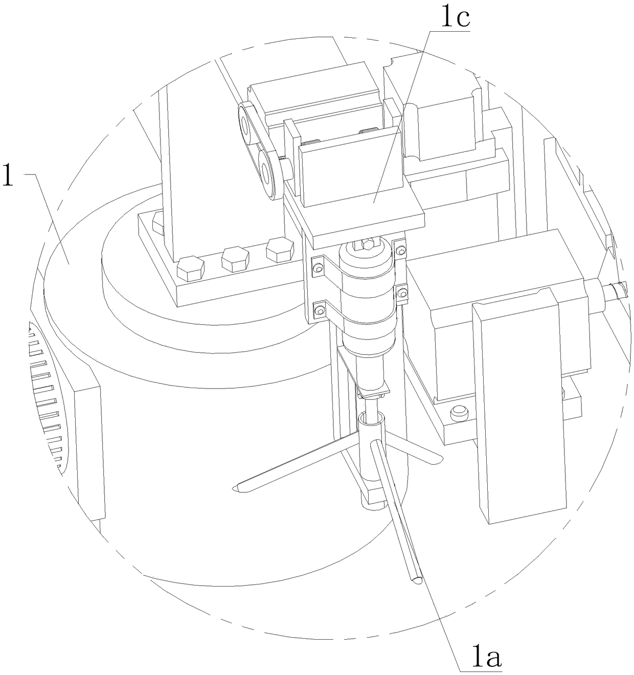 Automatic brake pad processing device