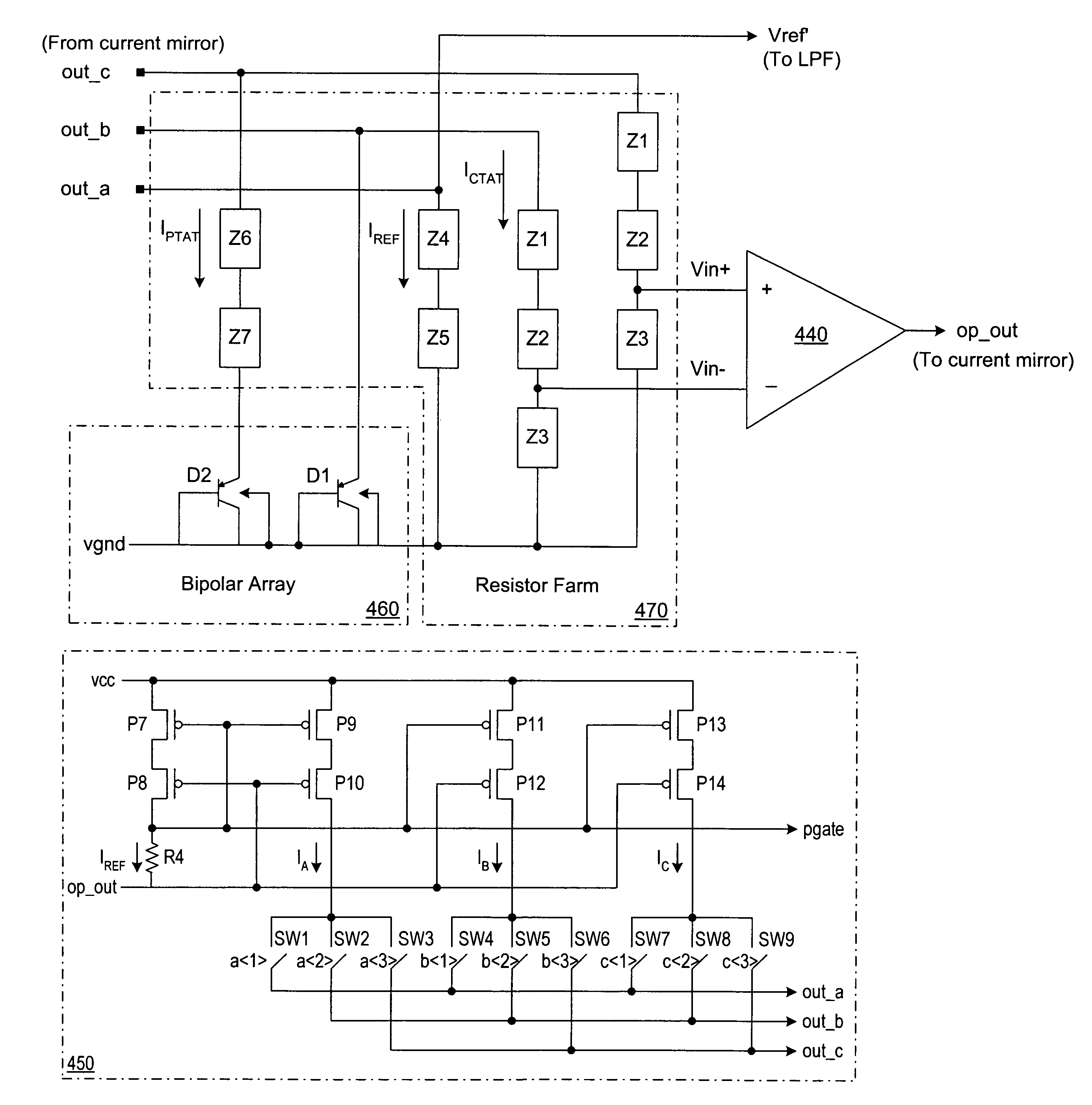 Low power Bandgap reference circuit with increased accuracy and reduced area consumption