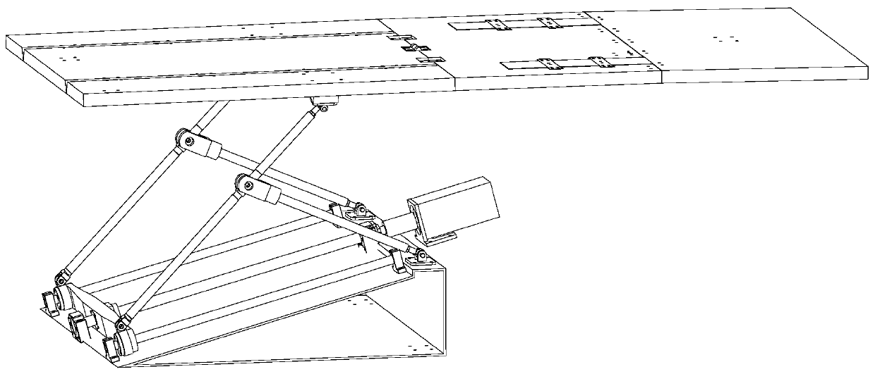 Bed for assisting old people in getting up and lying down