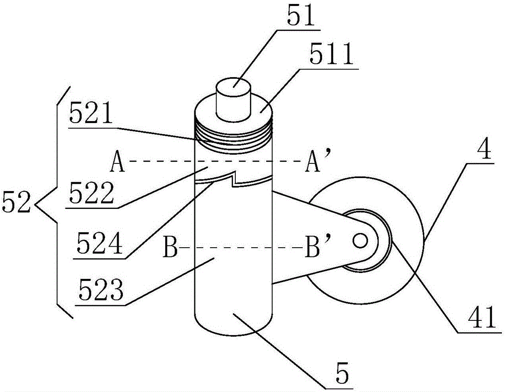 Trunk with folding wheels