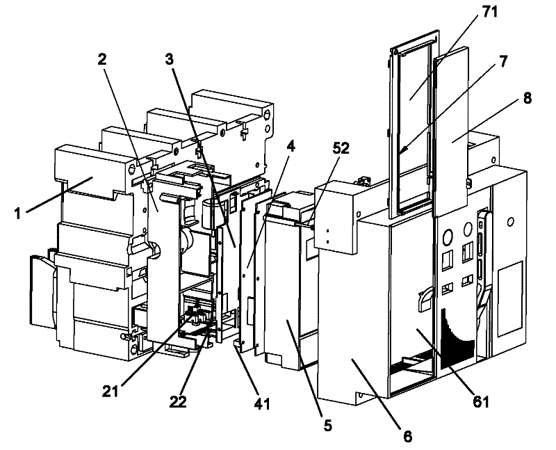 A universal circuit breaker with a hot-pluggable controller