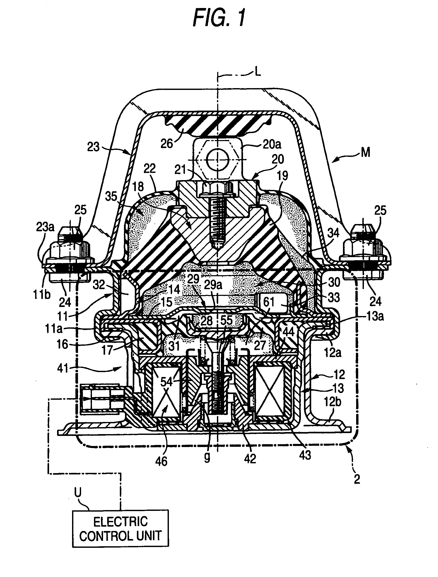 Active vibration isolating support apparatus