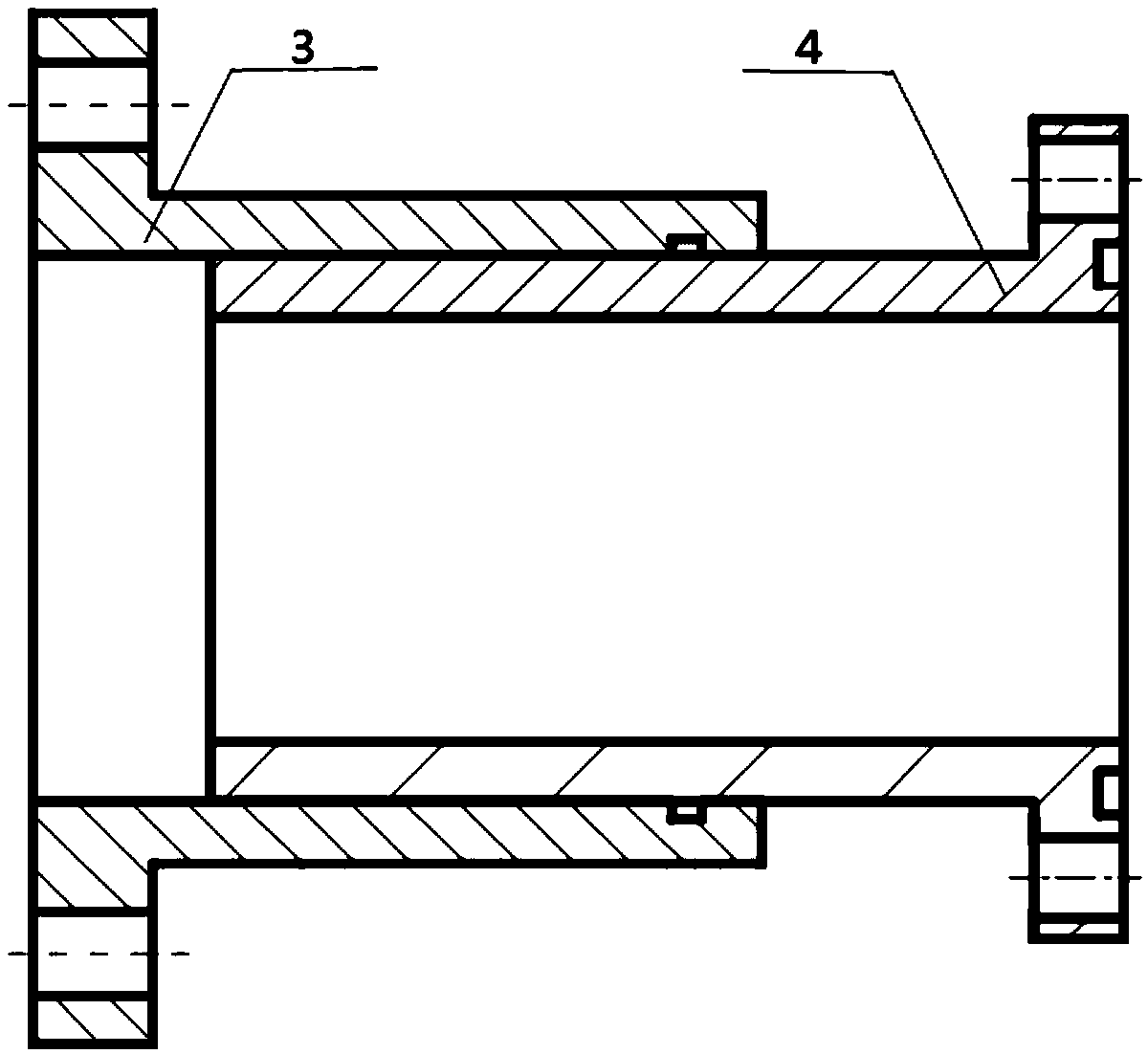 Test device of high-pressure water jet water jet propulsion device