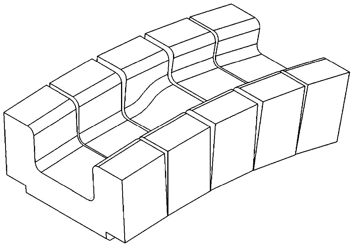 Step feature roll-stamping forming limit evaluation die and measuring method by applying same