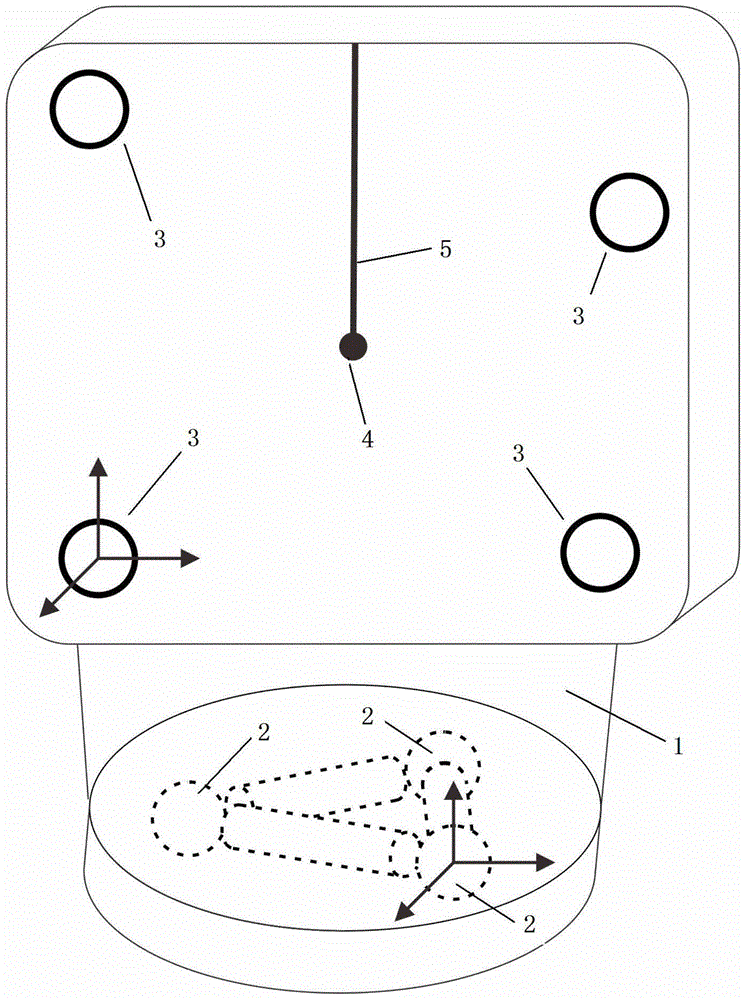 General calibration mould for surgical navigation and calibration method