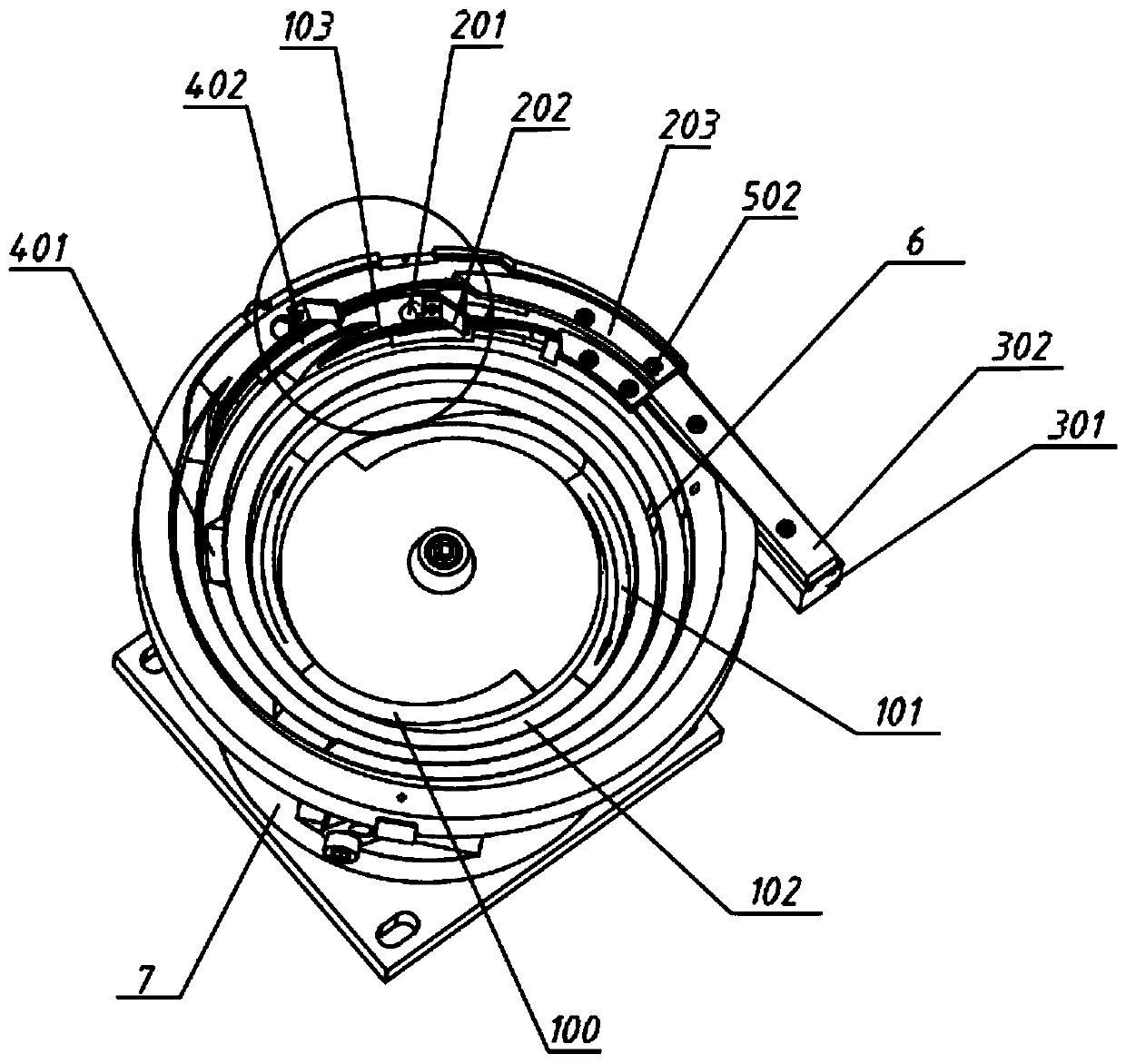 Silver contact automatic feeding vibrating disk