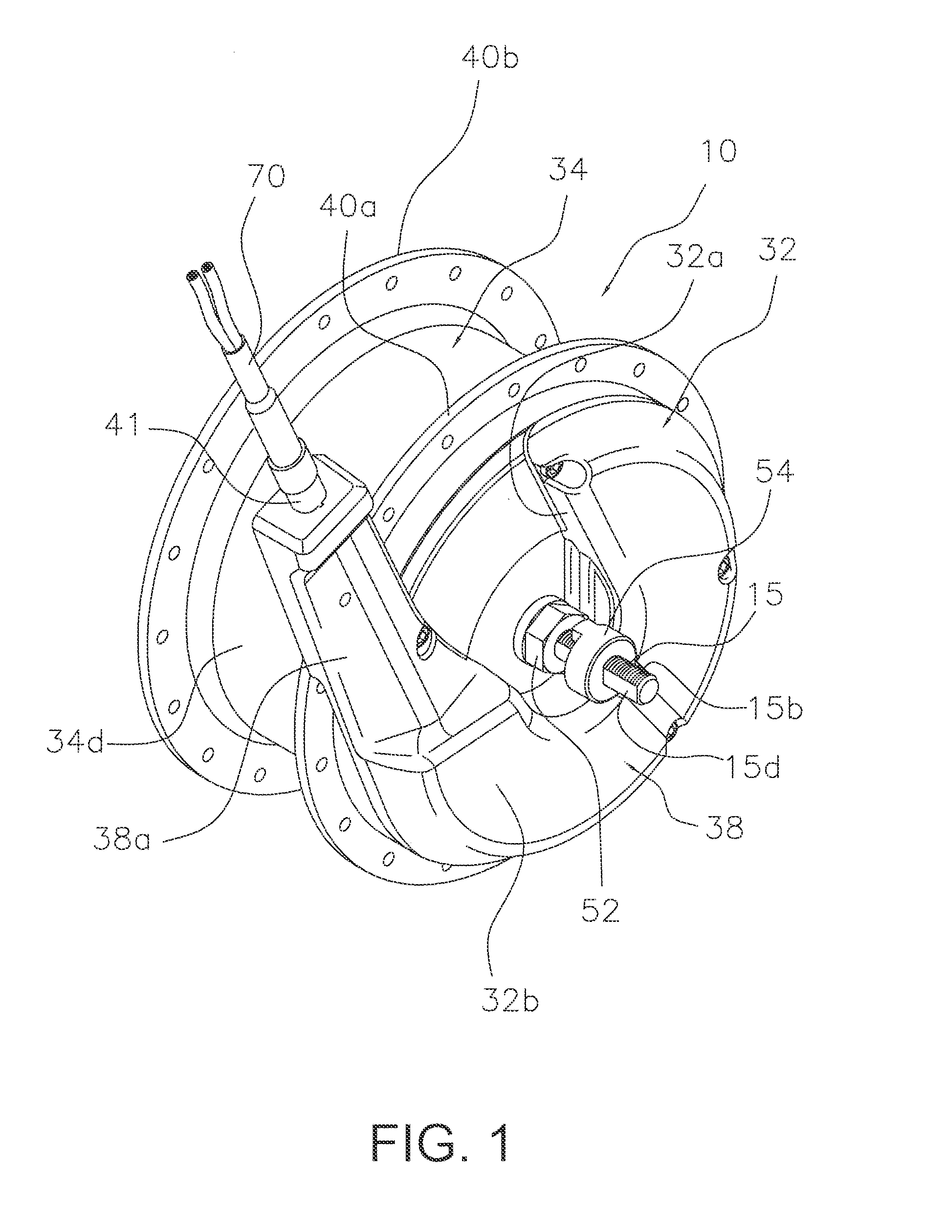 Internal motorized bicycle hub