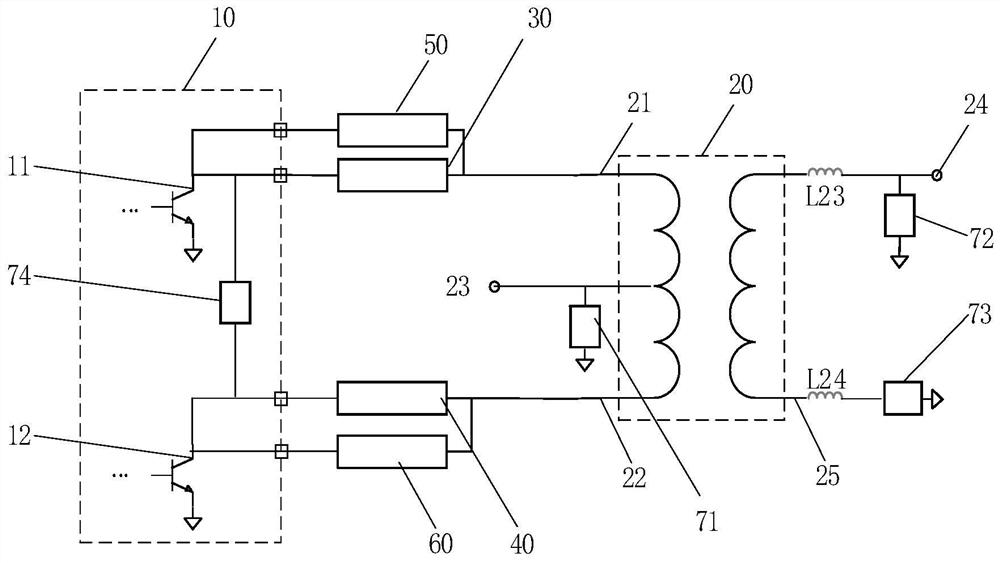 Power amplifier output matching circuit, RF front-end module and wireless device