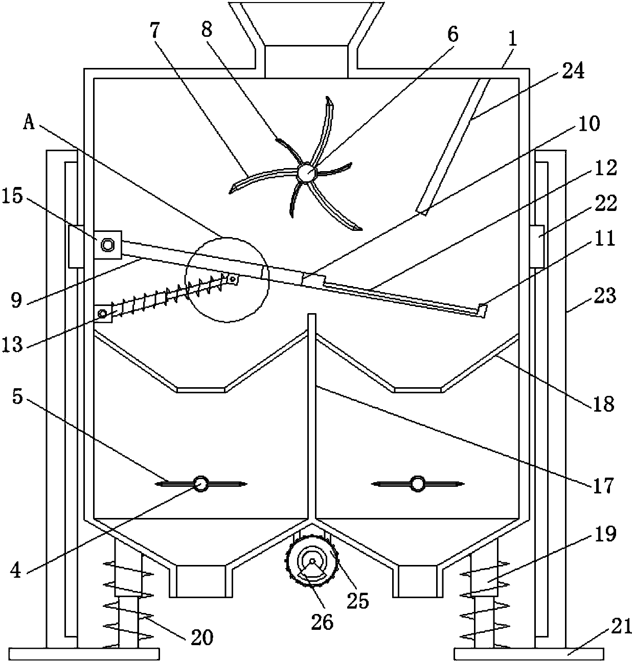 Medical waste classifying and crushing robot