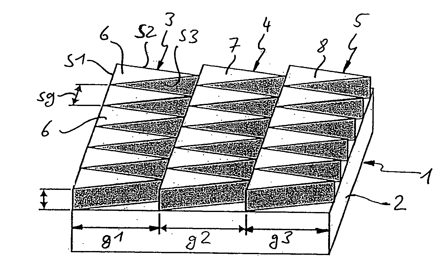 Polarization-selectively blazed, diffractive optical element