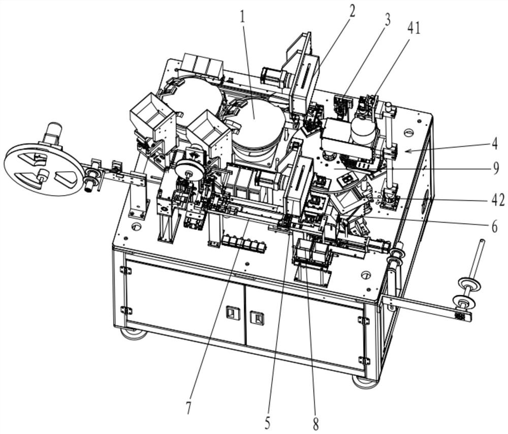 Vibration arrangement appearance detection carrier tape packaging device