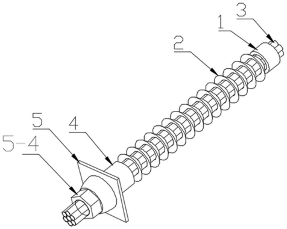 Radial internal expansion resistance-increasing anchor cable supporting device and method