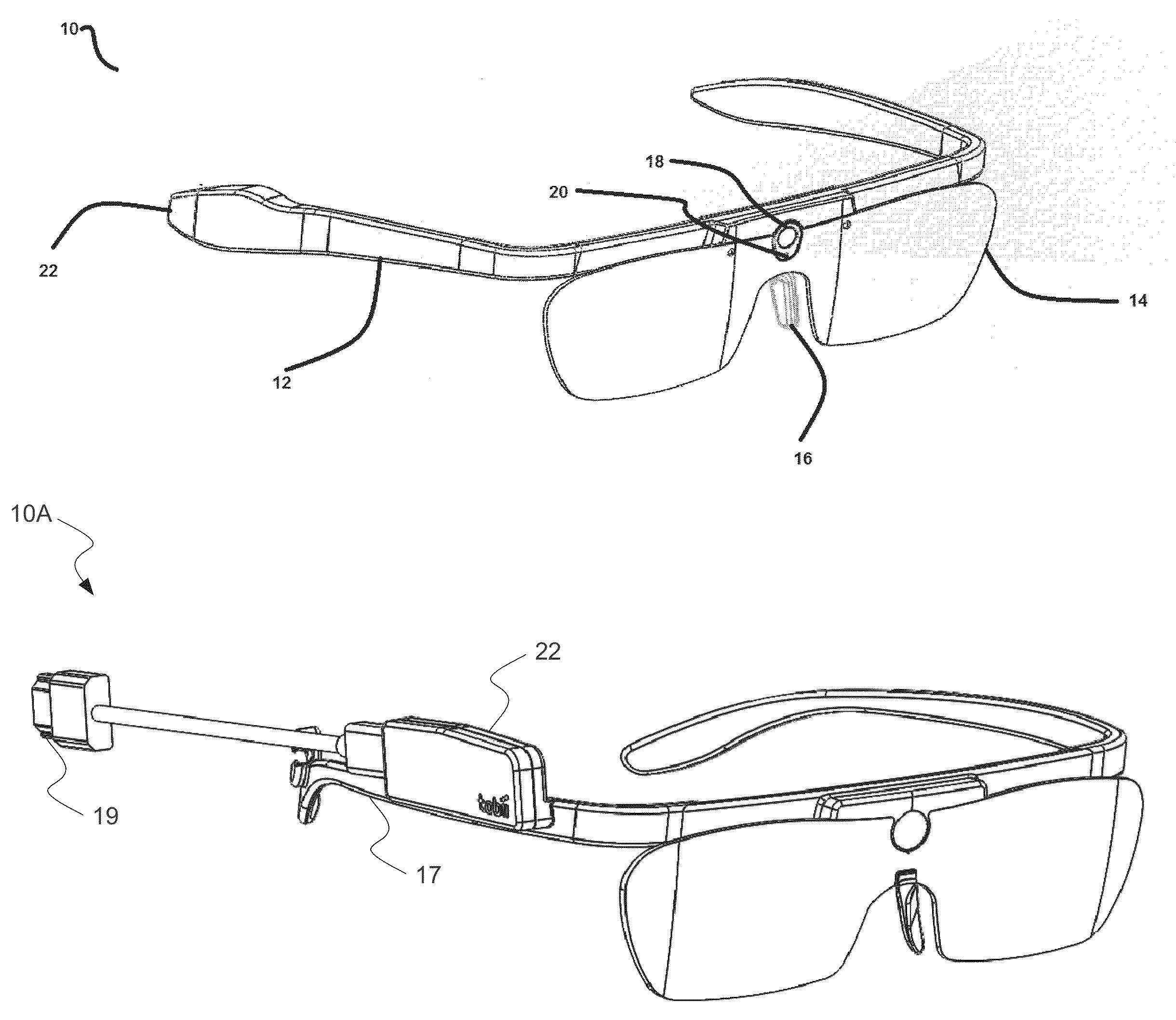 Portable eye tracking device