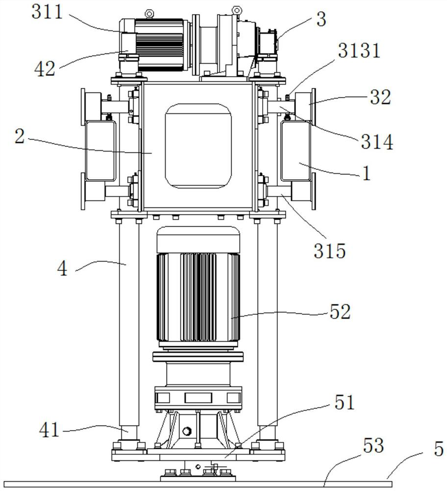 Self-weight downward-pressing and trowelling device