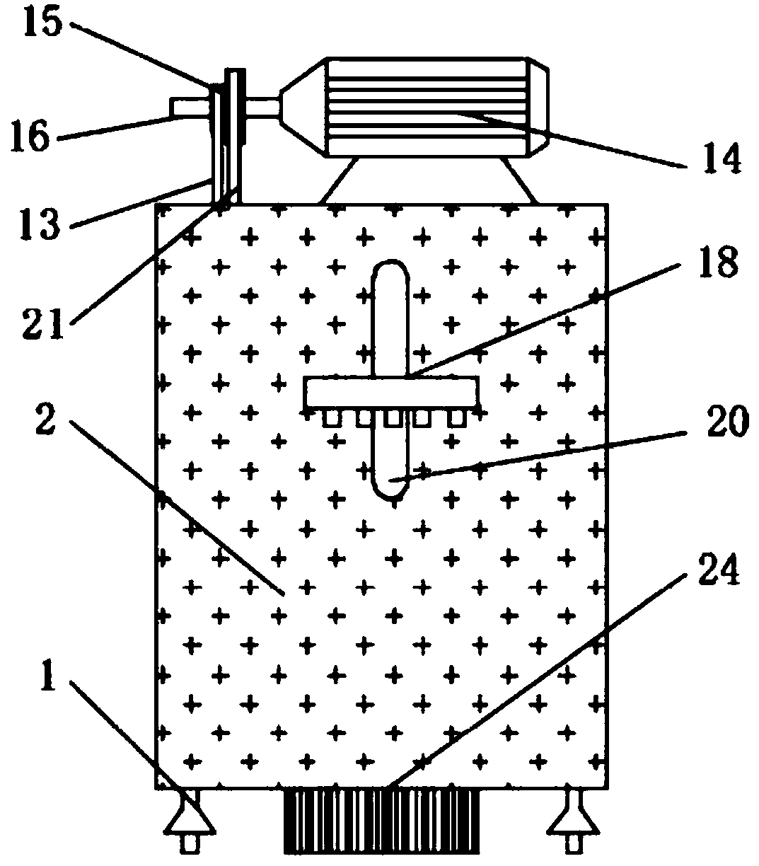 Novel civil engineering ground dust cleaning device