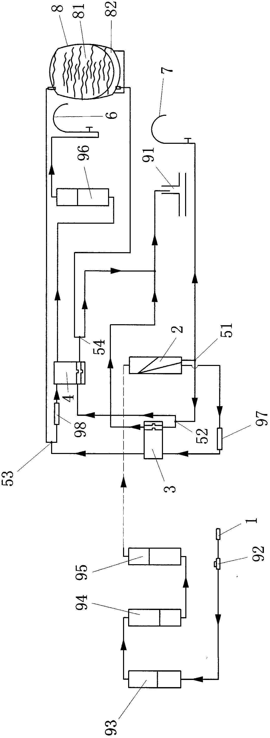 Water driven RO machine