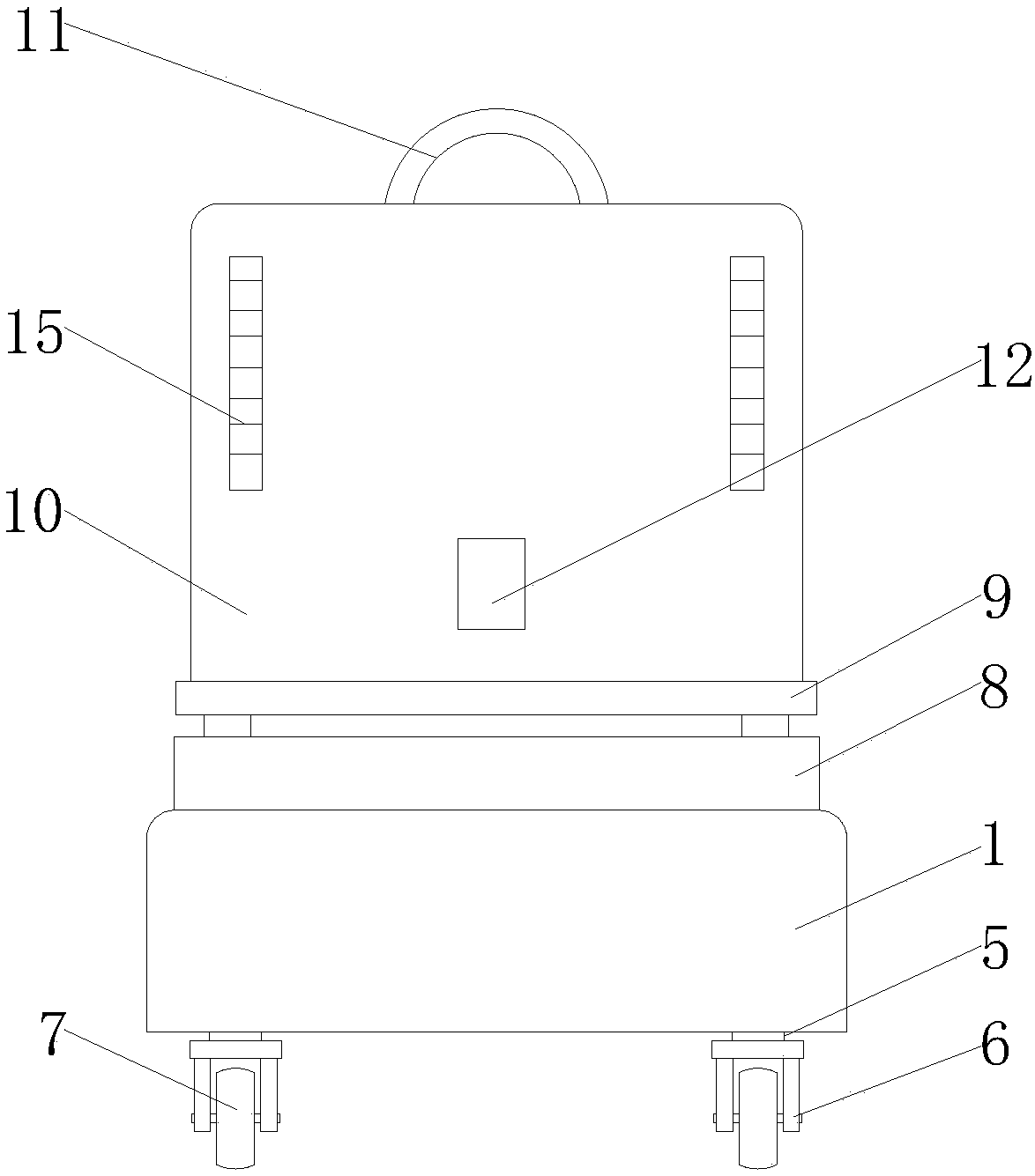 Anti-seismic computer case