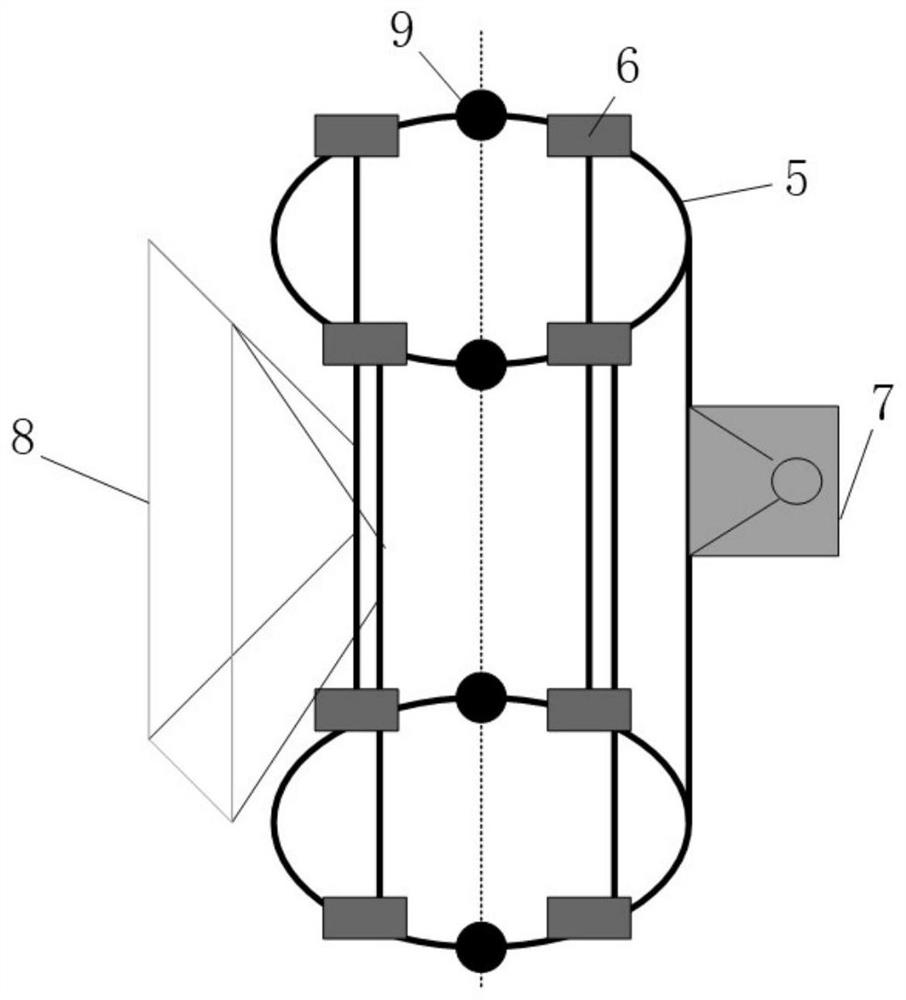 Offshore platform vertical pipe detection device