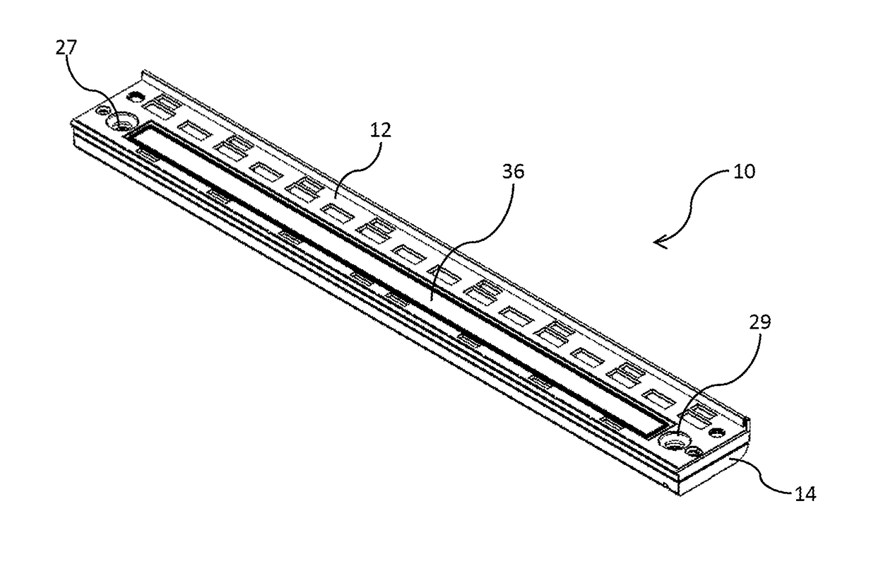 Inkjet printhead with butting printhead chips attached to common support web