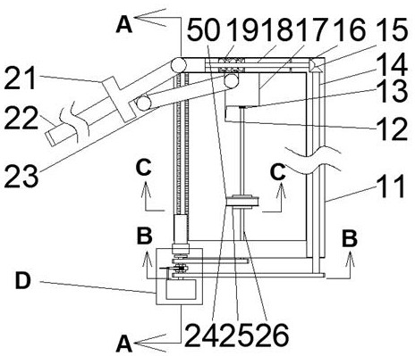 A packaging device capable of packaging multiple bundles of cables