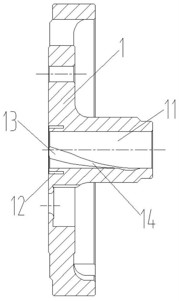 Flange, pump body assembly, rotary compressor and air conditioner