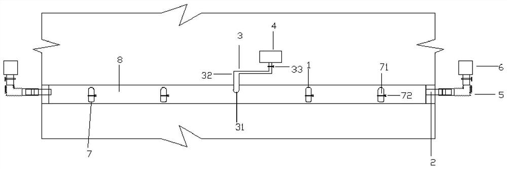 Prefabricated building structure vacuum grouting device and construction method thereof