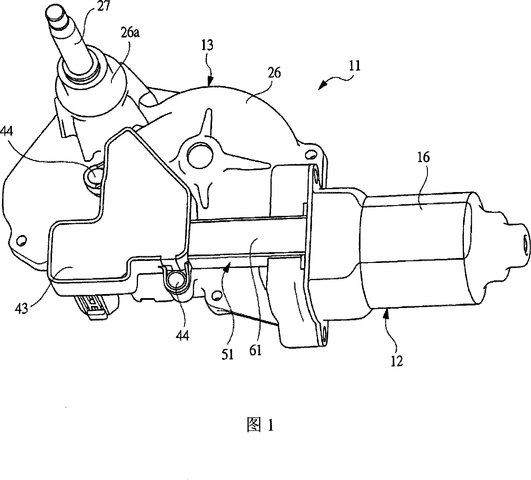 Electric motor with reduction gear mechanism