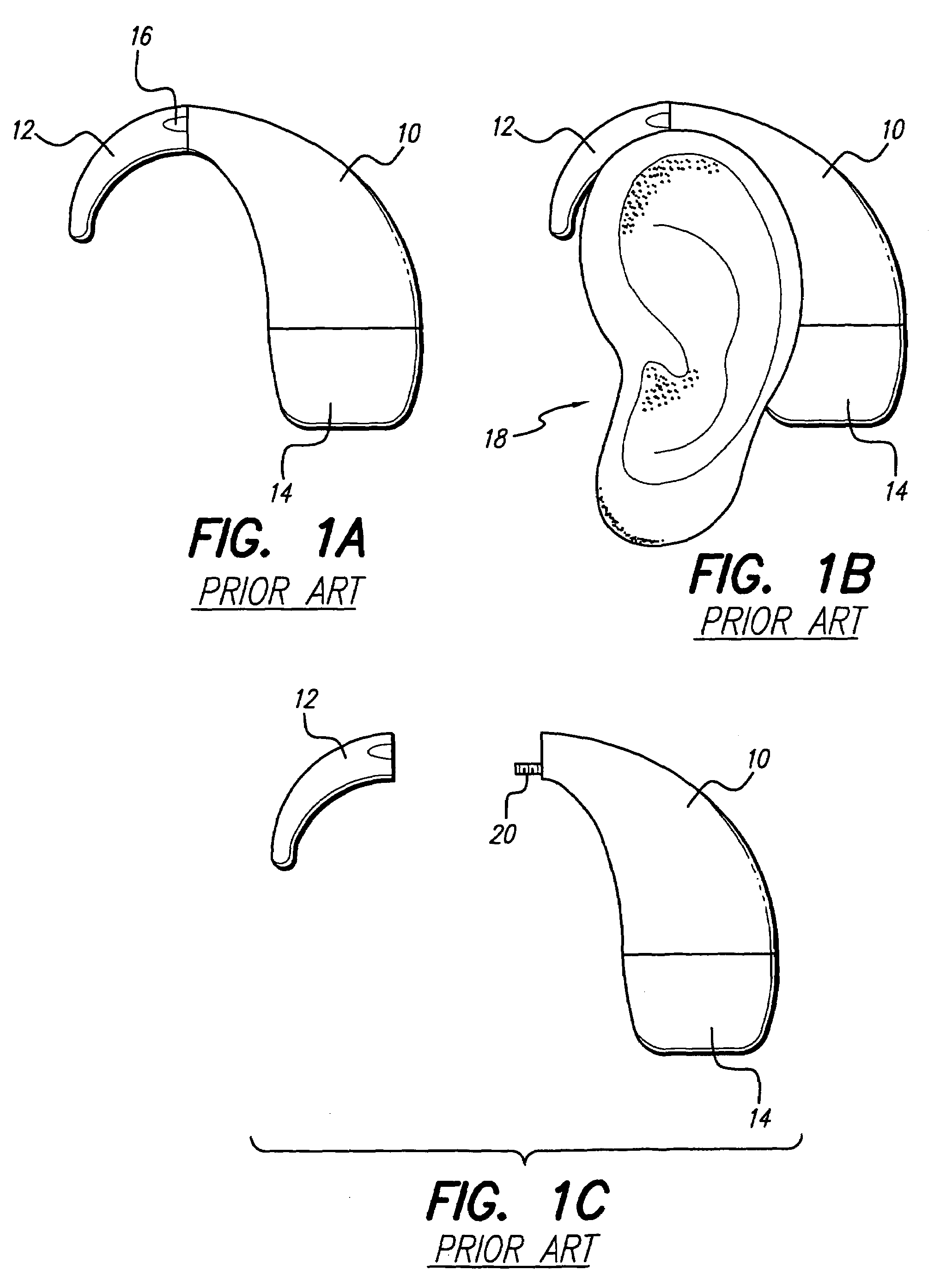 In the ear auxiliary microphone for behind the ear hearing prosthetic