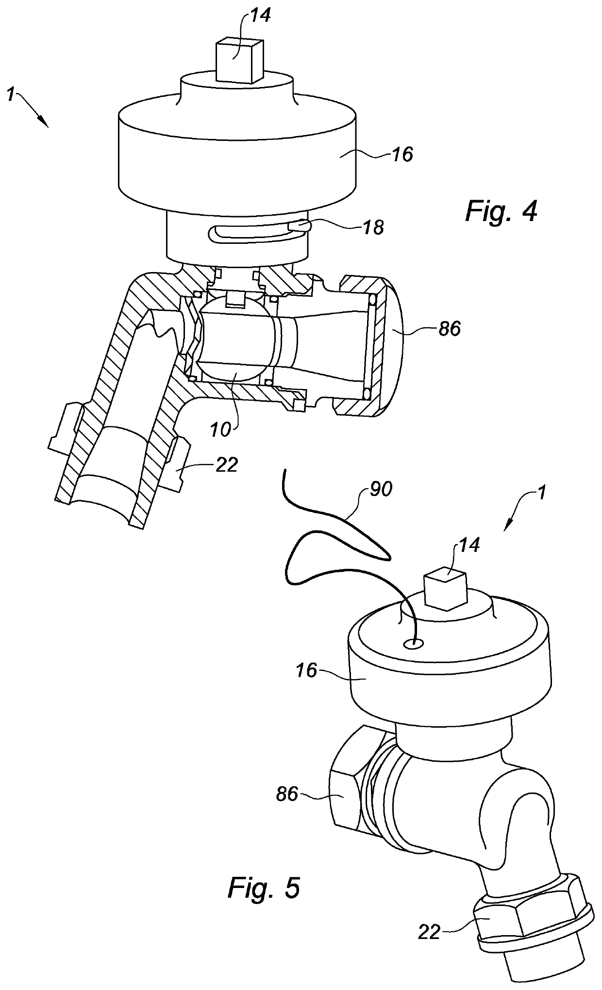 Valve for uranium hexafluoride storage tank