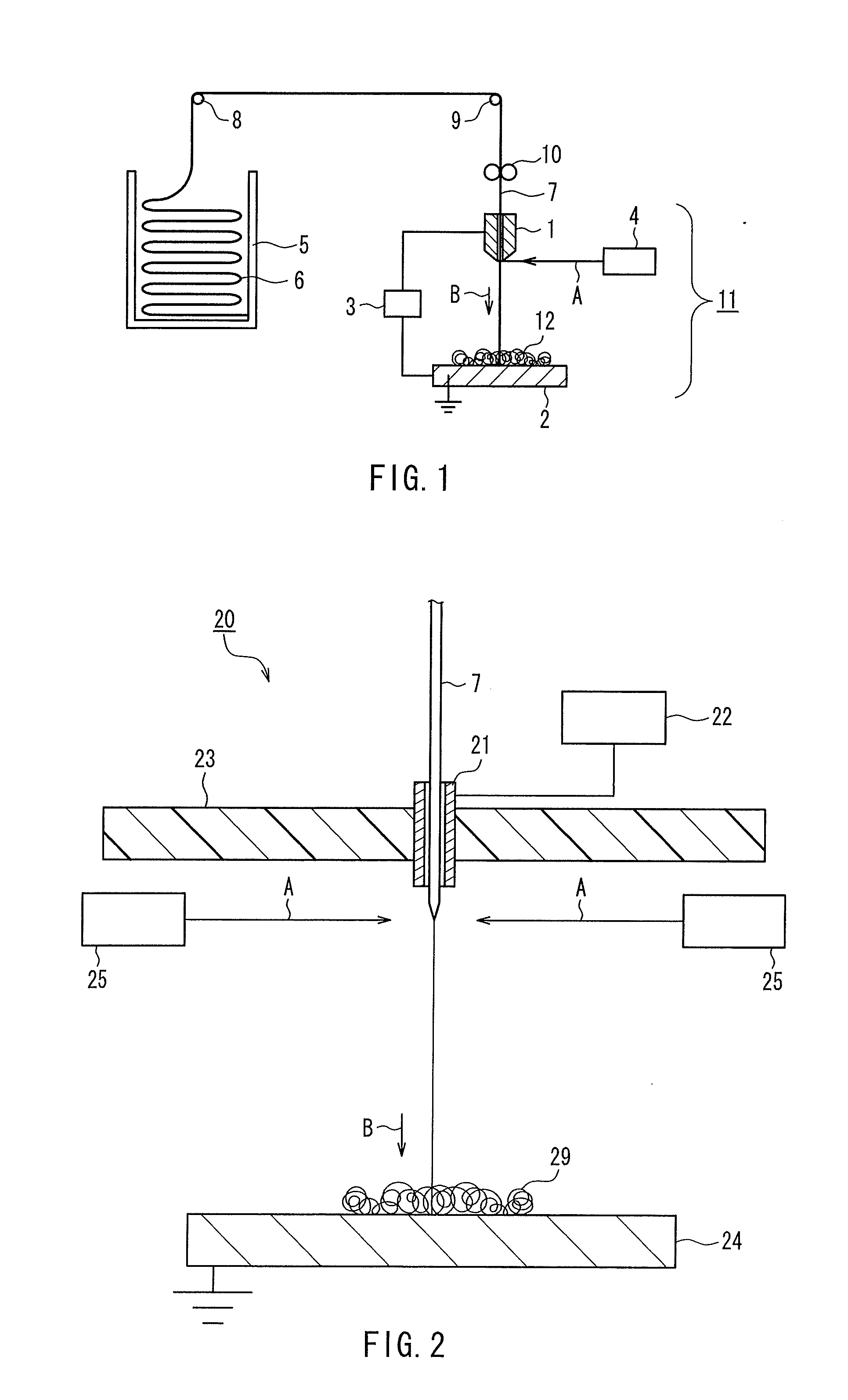 Fiber assembly, composite of electro conductive substrate and fiber assembly, and production methods thereof