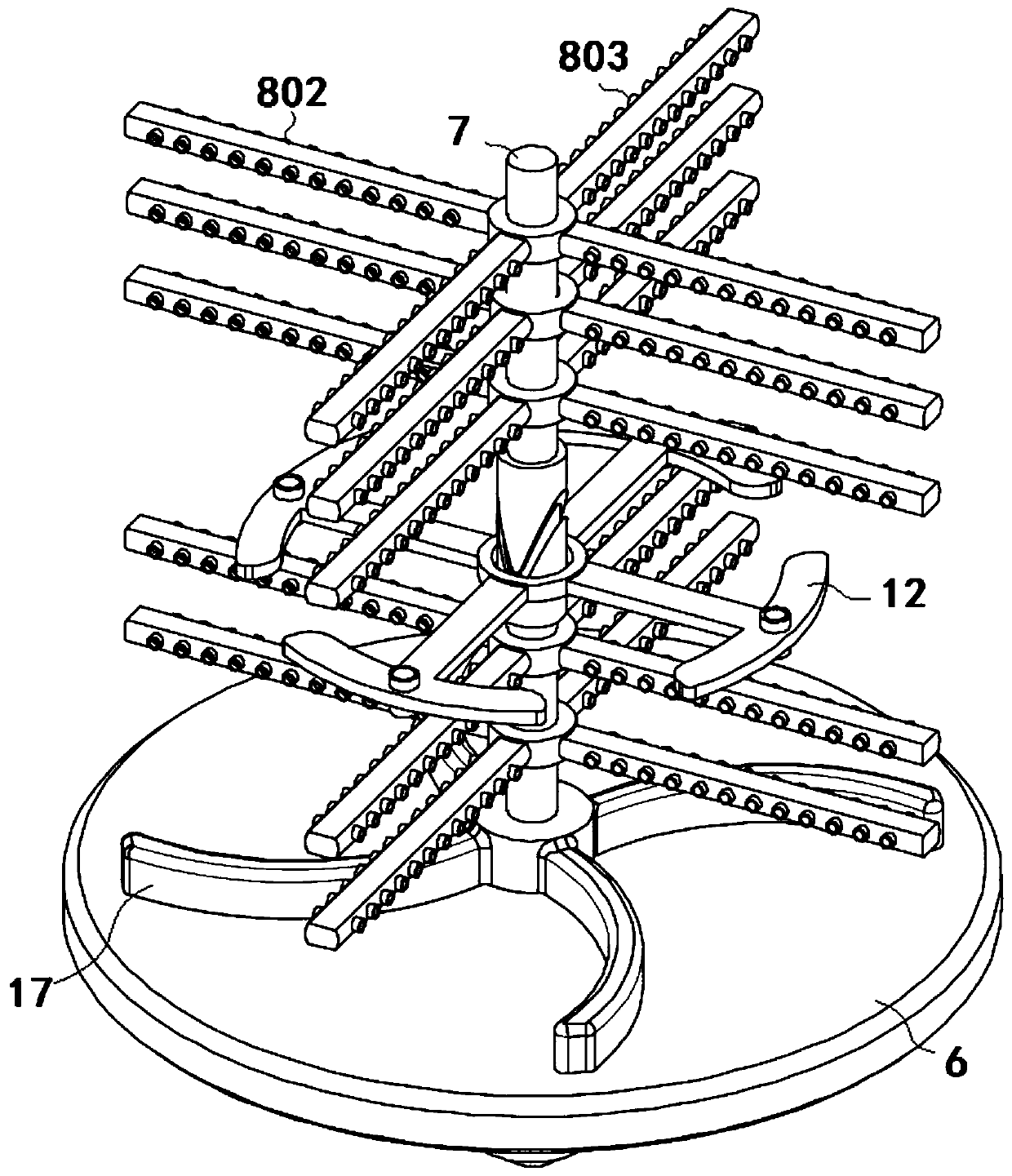 Batching device for waterproof coating