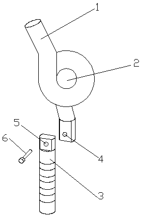 Yarn guide hook