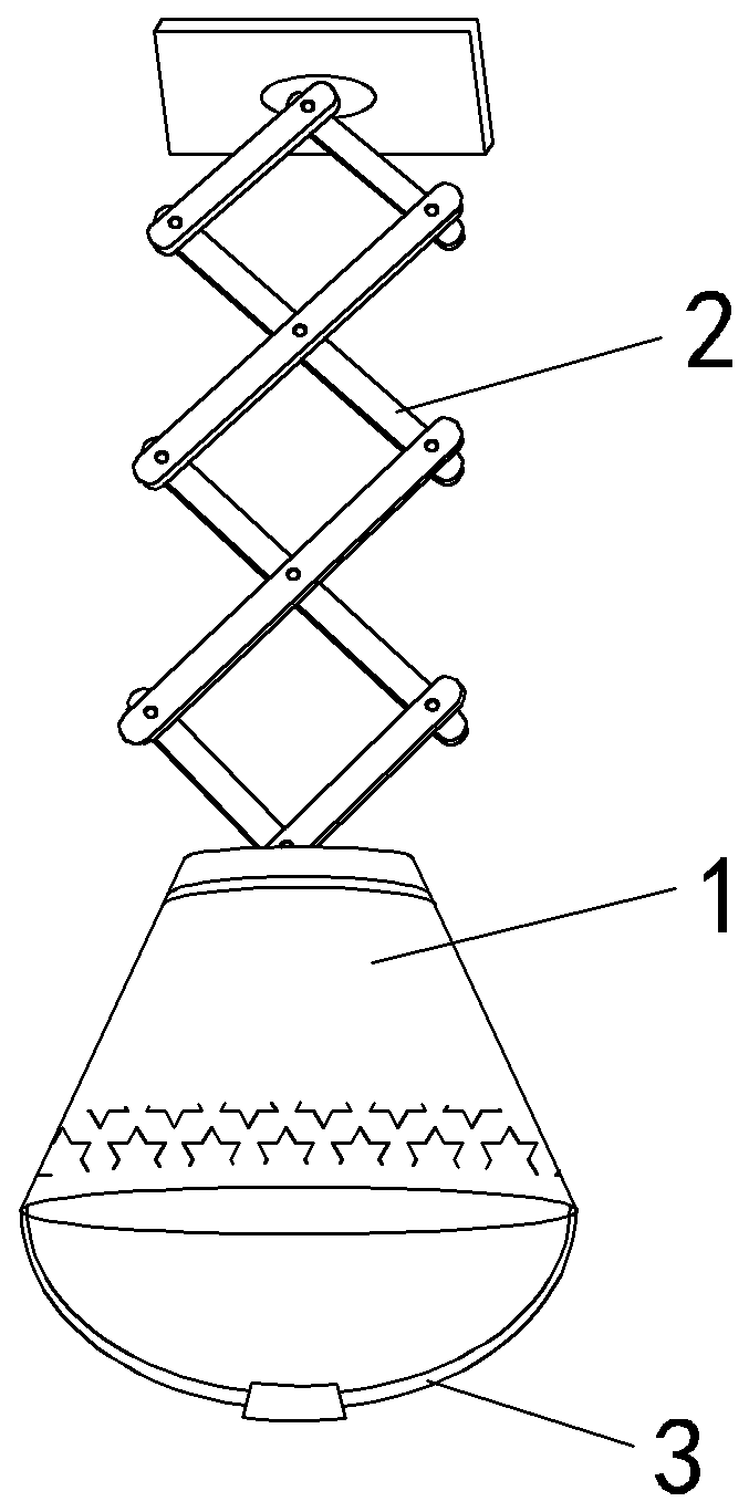 Height-adjustable lamp