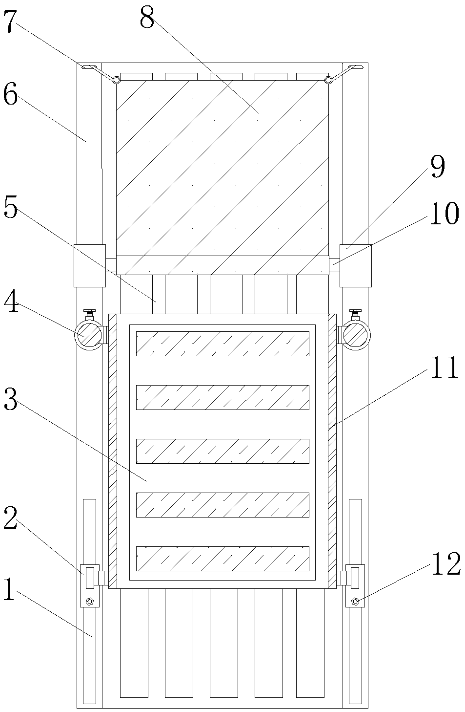 Heat storage type solar heat collection plate installation structure