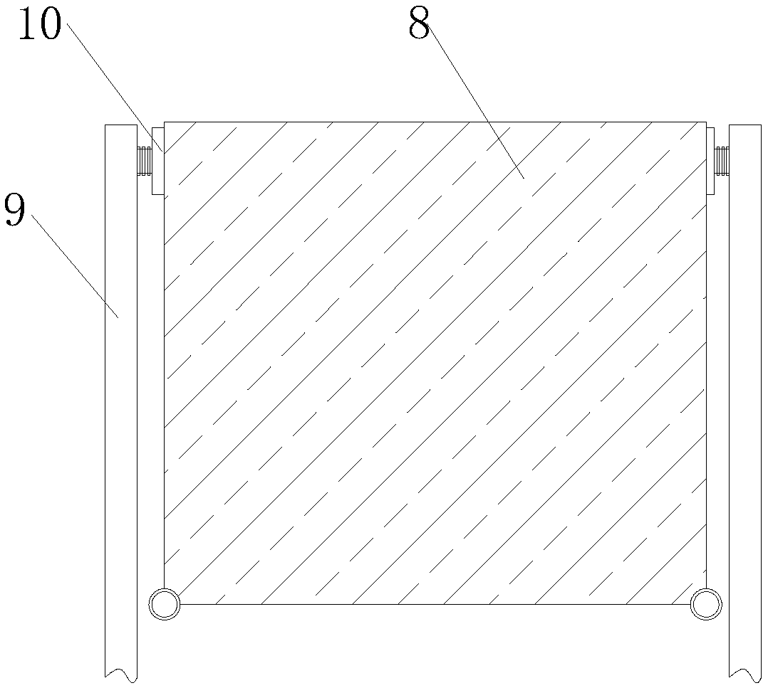 Heat storage type solar heat collection plate installation structure