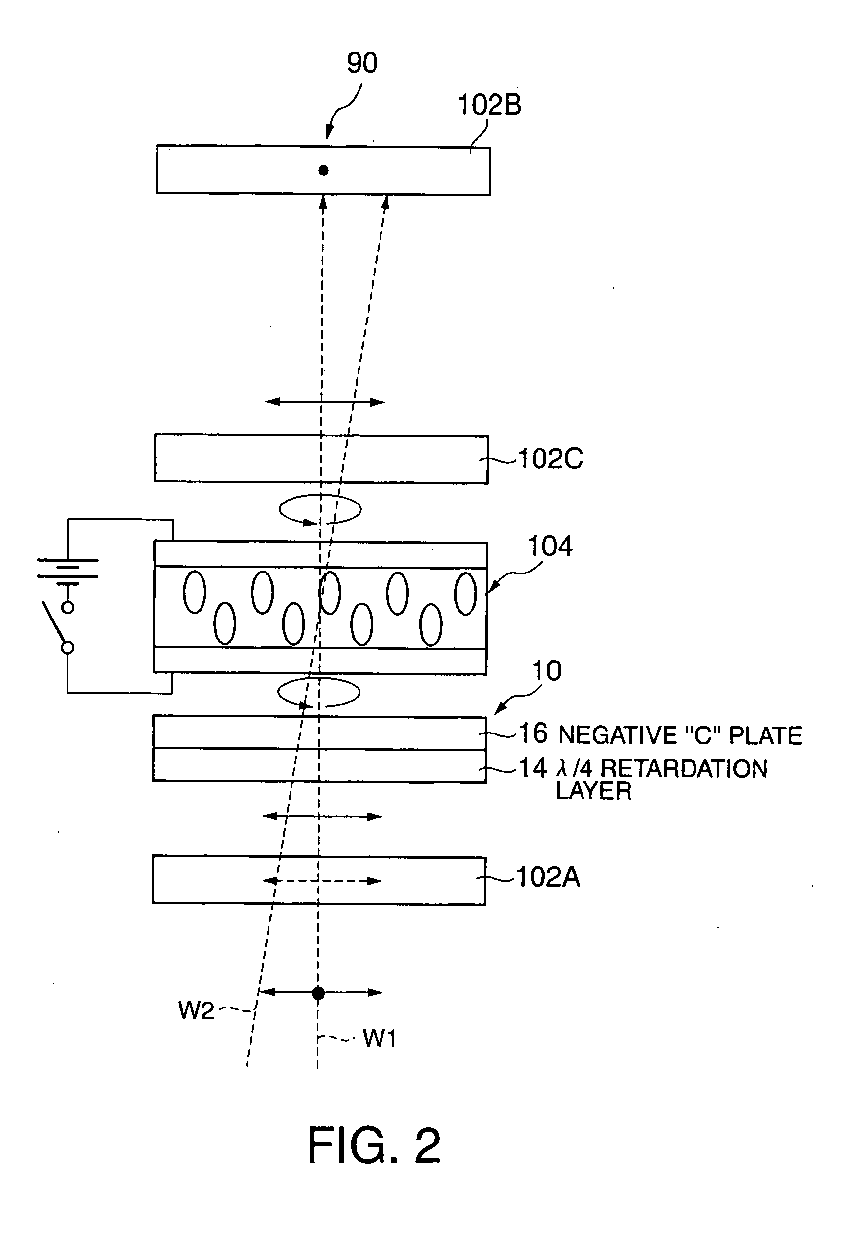 Laminated retardation optical element, process of producing the same, and liquid crystal display