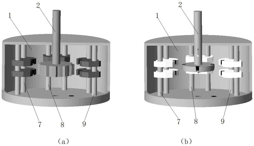 High-flux evaluation device and method based on erosive wear performance of composite material