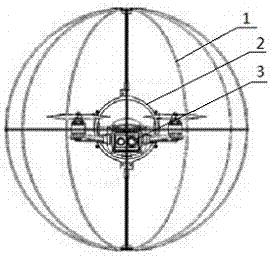 Collision resistant quad-rotor spherical unmanned aerial vehicle system