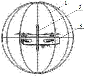 Collision resistant quad-rotor spherical unmanned aerial vehicle system