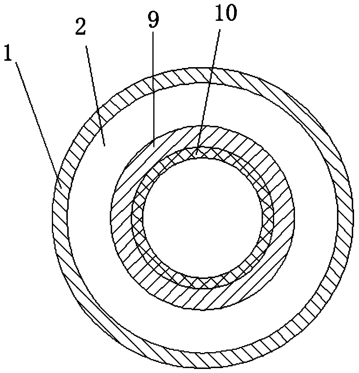 Medicine centrifugal drying device adopting water absorption principle of drying agent