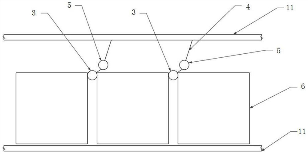 Concrete test block curing spacing isolation device and using method thereof