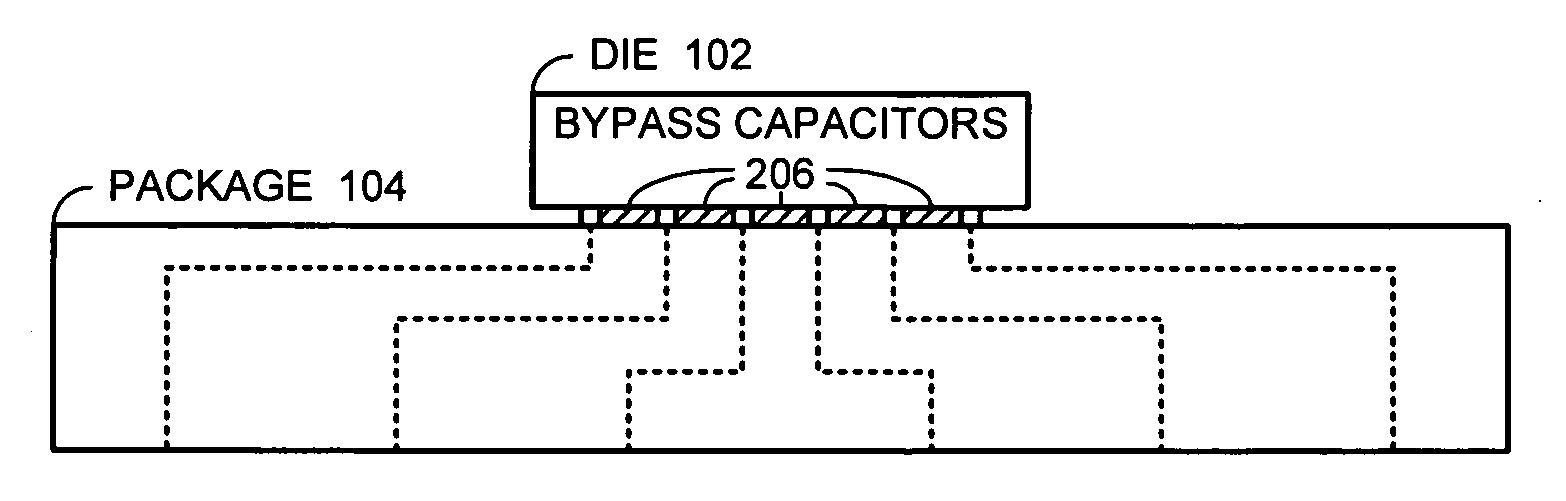 Method and apparatus for providing wafer-level capacitive decoupling