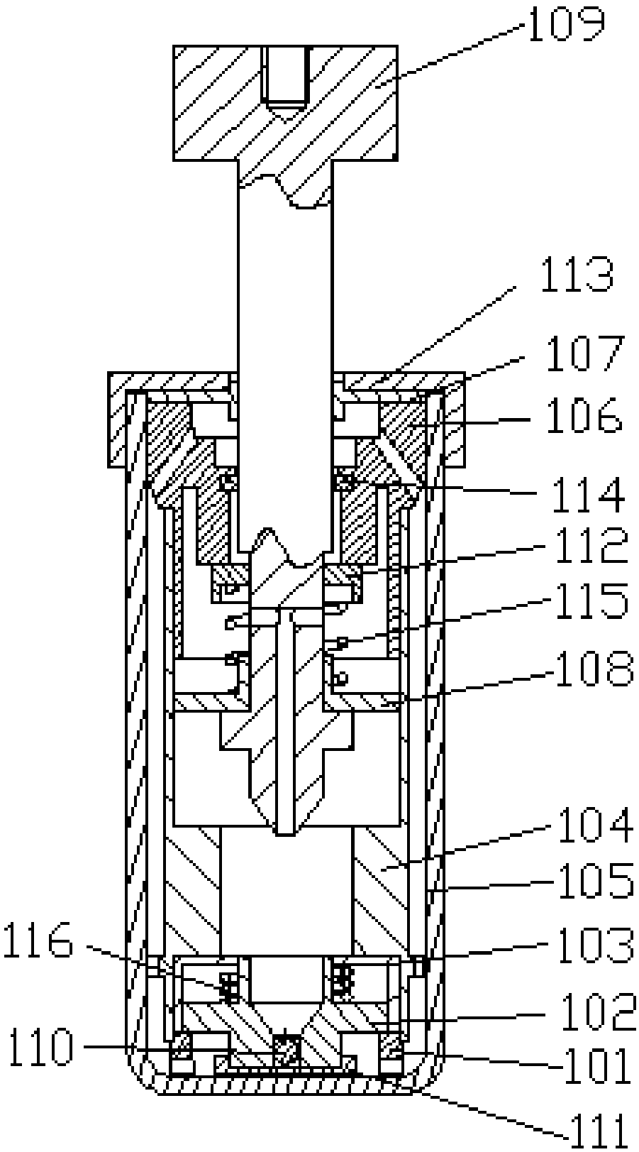 A resonance-free hydraulic vibration isolator and its vibration-damping module