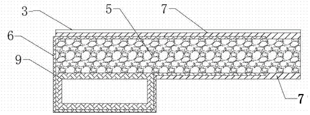 A composite material board, its preparation method and dump truck compartment