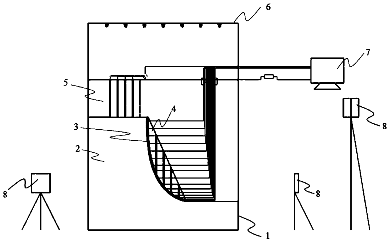 Model test system for simulating soil slope collapse process