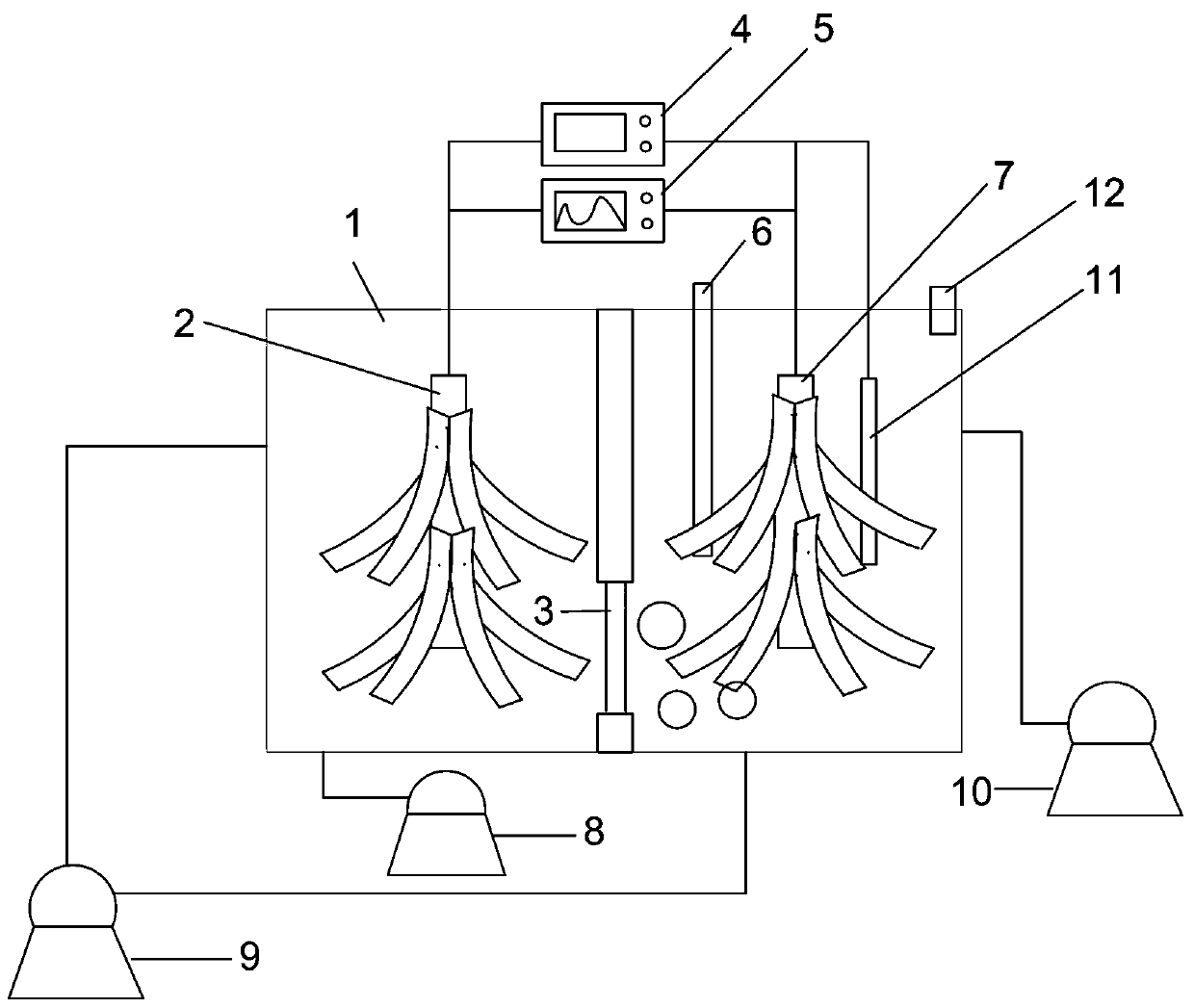 Microorganism electrolytic tank and organic matter oxidation and degradation synchronous CO2 methanation method