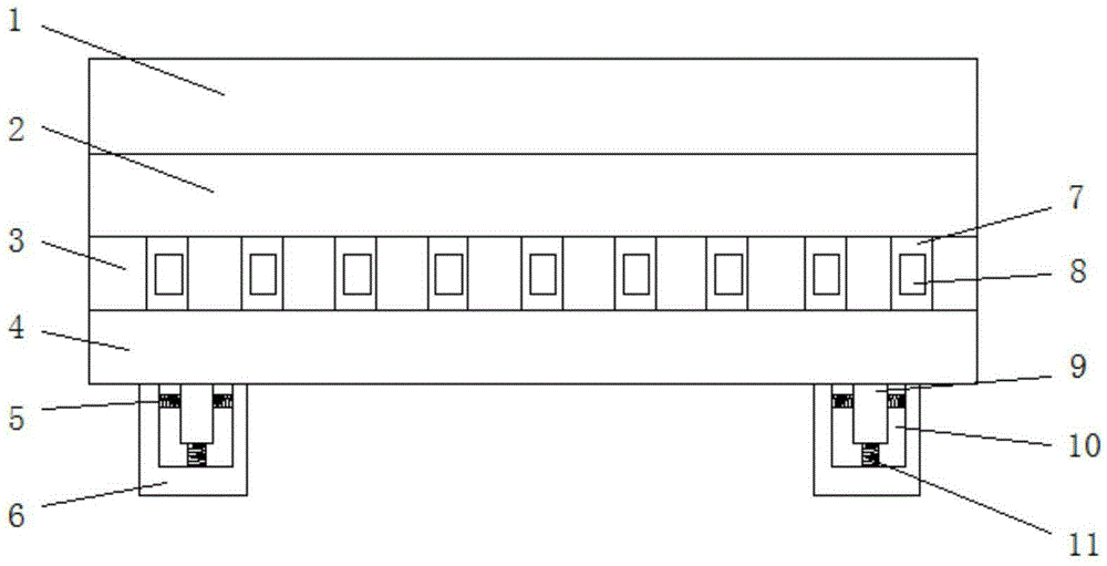 Sound absorption and noise reduction floor used for library